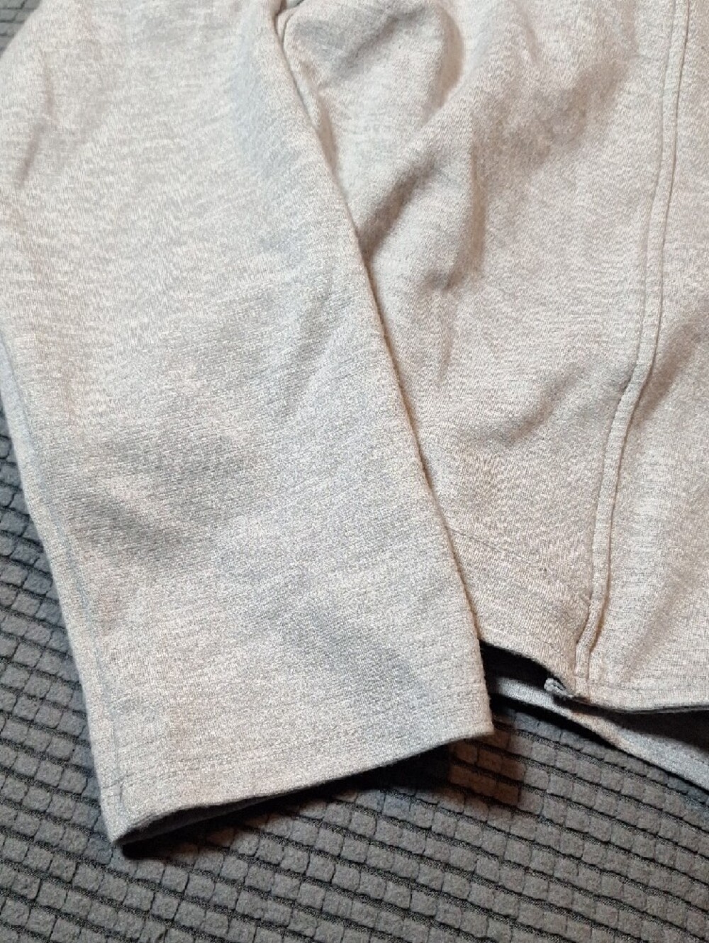 Kids Light Gray Zip-Front Hoodie Sweatshirt - Picture 3 of 8